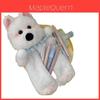 Plush Dog Cartoon Pen Case With Fluffy Material For Kids And Students
