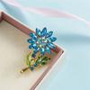 Fashionable Stylish Rhinestone Brooches Creative Flowers Rhinestone Alloy Metal Pin Brooch Jewelry Clothing AccessoriesFashion Jewelry