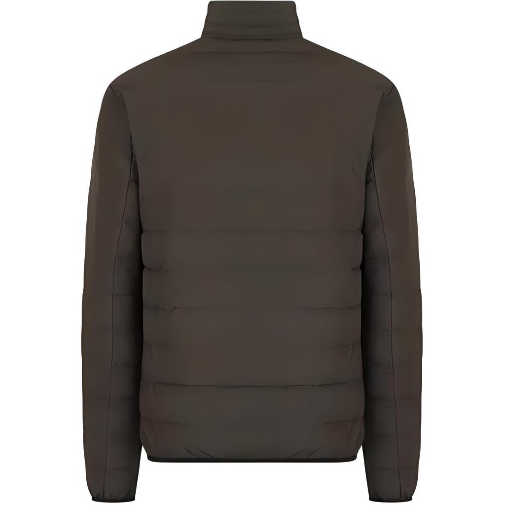 Emporio Armani EA7 Stand Collar Logo Long Sleeve Down Jacket Men Outerwear Brown 8NPB06-PNE1Z-1866