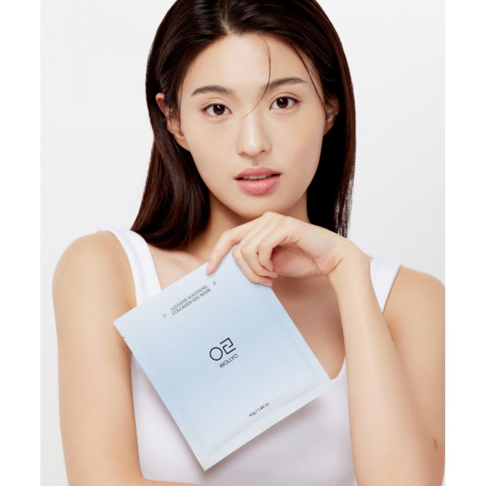 Wollyo Azulene Soothing Collagen Hydrogel Mask 42g 5 Sheets