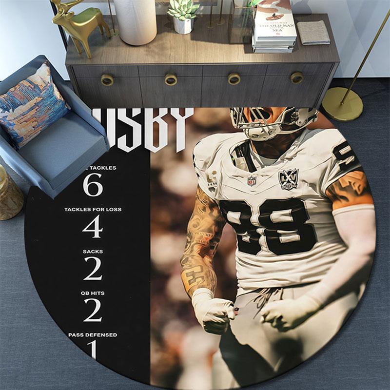 Crosby Art Pattern Round rug,Carpet Rug for Living Room Bedroom Playroom ,Non-slip Floor Mat,Holiday Gifts and Birthday Gifts.