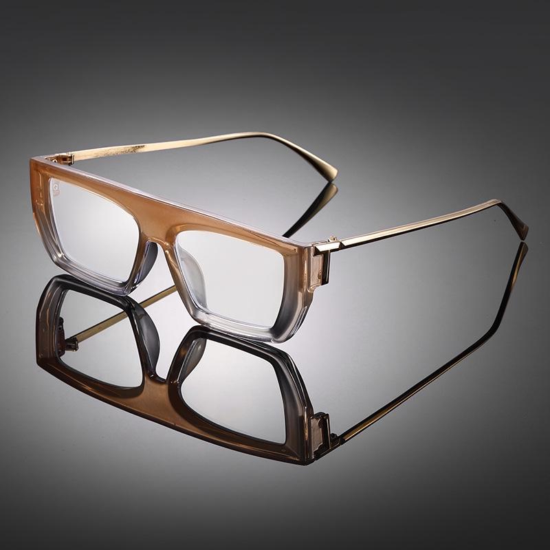 Trendy European Oversized Gradient Square Sunglasses for Men & Women M6223