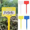 Plants Labels Plastic T-Shaped Plants Name Tag Waterproof Garden Bonsai Flower Pot Sign Tag Nursery Pot Plant Marker Accessories