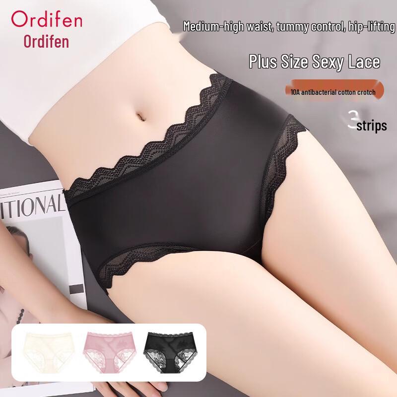 Oudifen Francuskie Koronkowe Majtki Satynowe