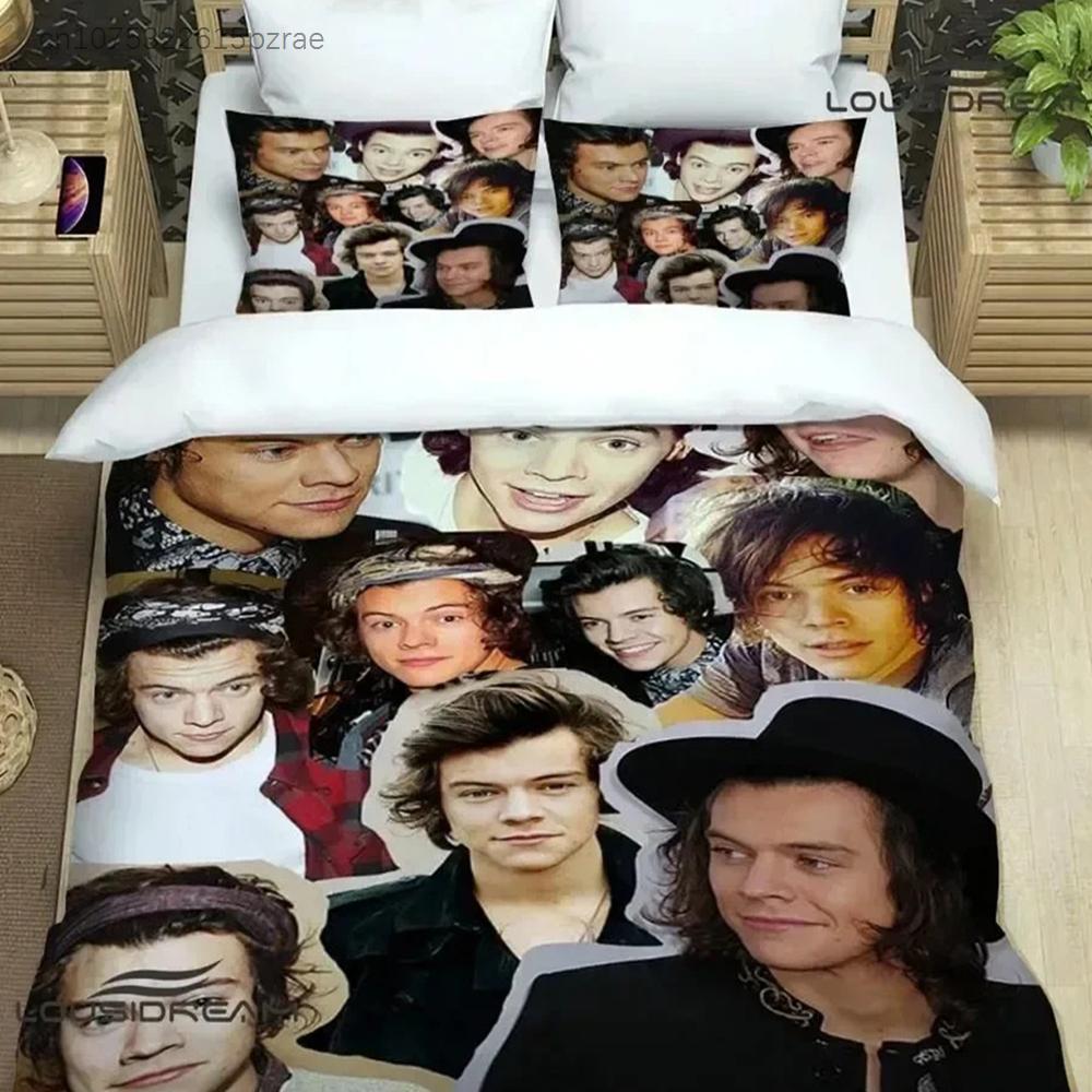 Zanger H-Harry-Styles Beddengoed Sets Exquise Beddengoed Set Dekbedovertrek Beddekbed Set Beddengoed Set Luxe Verjaardagscadeau