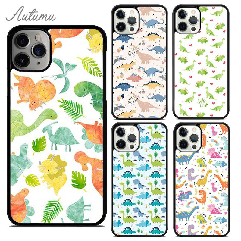 Baby Dino Phone Case for iPhone 17 Air 15 16 16e 11 12 13 14 Pro Max Plus Cover Coque Fundas Shell