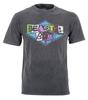 Official Beastie Boys T-Shirt Multicolour Logo Grey Premium Stonewash Tee NEW