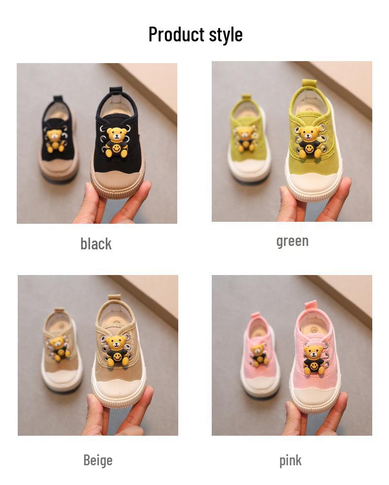 Solid Soft Sole Baby Slip-On Canvas Shoes for Boys and Girls, Super Soft First Walker Shoes for Spring and Autumn.