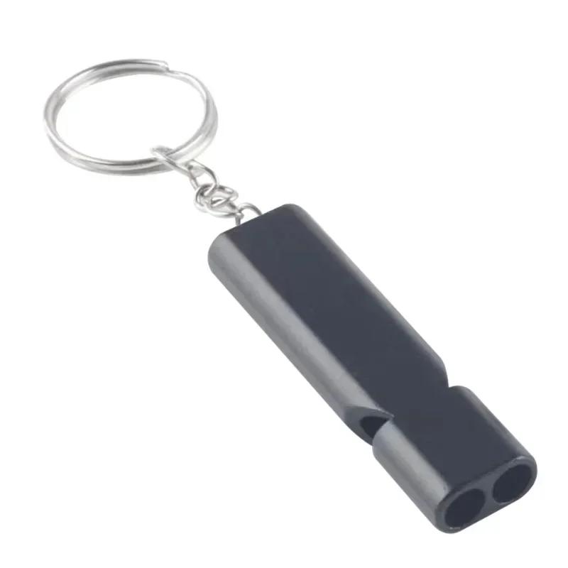 

2pcs Metal Survival Whistle Flat Shape Training Whistle for Outdoor Sports Hiking Climbing Emergence Whistle Cheerleading Souvenirs чорний