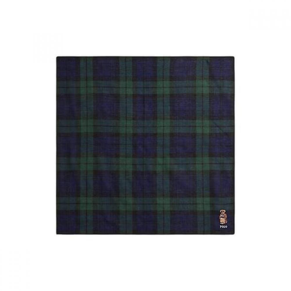 Polo Ralph Lauren Men S Cotton Plaid Handkerchief Polo Bear  Mapoptw09120255300 ONE