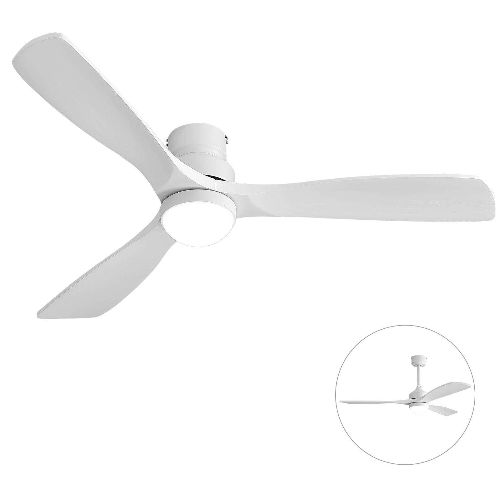 52 Inch White Ceiling Fan with