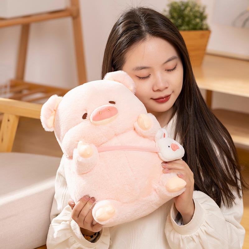 Wholesale Chubby Pig Doll Internet Celebrity Angel Pig Love Plush Toy Bed Doll Claw