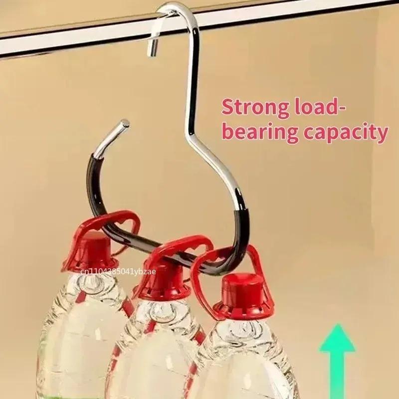 1-10pcs Circle Ring Hat Hanger Non-marking Non-slip Hat Storage Hook Closet Bedroom Saving Space Scarf Towel Tie Hanging Rack