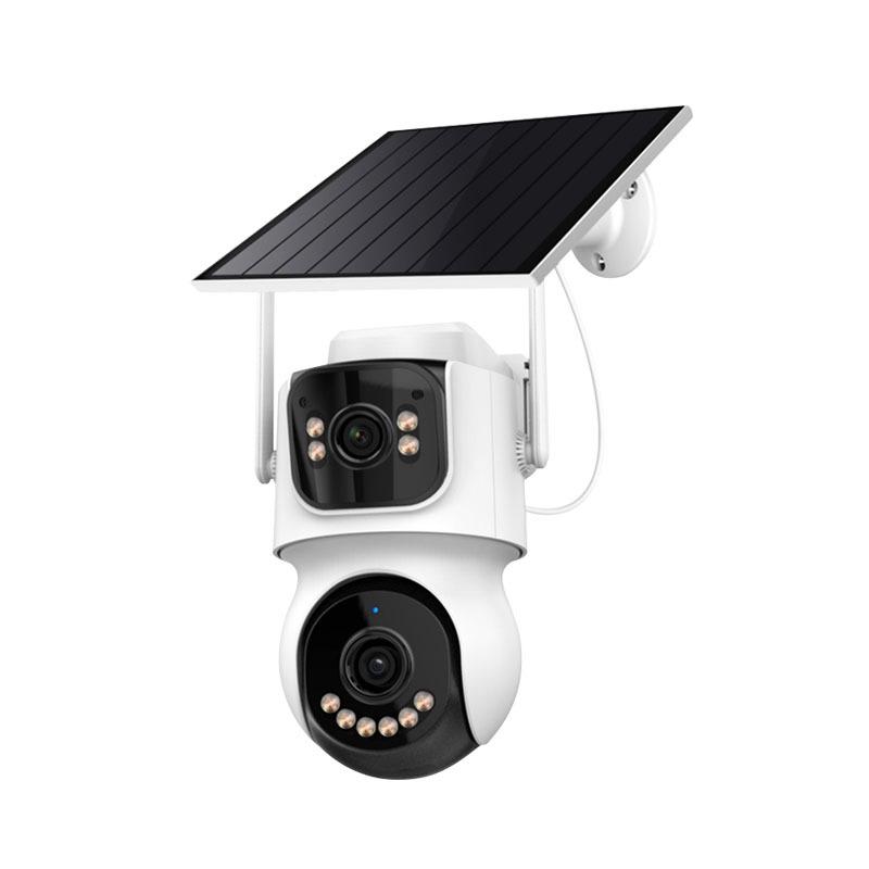 360° Panoramic Solar-Powered Outdoor HD Night Vision Camera with Mobile Remote Control