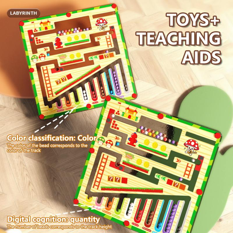 

Children S Magnetic Maze Walking Ball Baby Concentration Training, Writing Logic Thinking 3 Year Old Early Education Puzzle 1PC