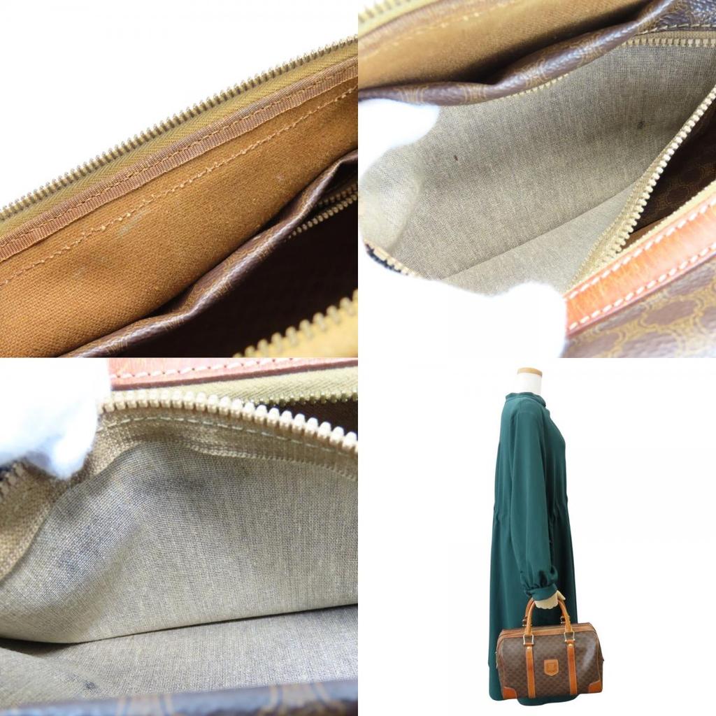 Used CELINE Handbag Macadam PVC/leather Brown vintage