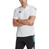 Adidas T Shirts Men's White V neck Moderate Straight Fit HJ9943