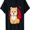 Shiba Inu Sakura Flower Cherry Blossom T-Shirt(1)