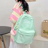 Student backpack Women's new large-capacity outdoor lightweight schoolbag Middle school student candy-colored backpack