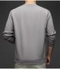 Spring & Autumn Men's Versatile Long-Sleeve Round Neck Solid Color Casual Hoodie - Fashion T-Shirt for Middle-Aged & Young Men