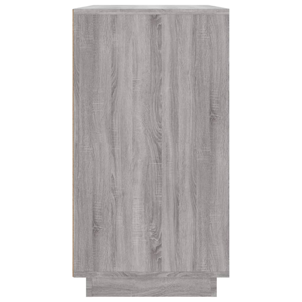 vidaXL Sideboard Grau Sonoma 80x34x75 Cm Holzwerkstoff