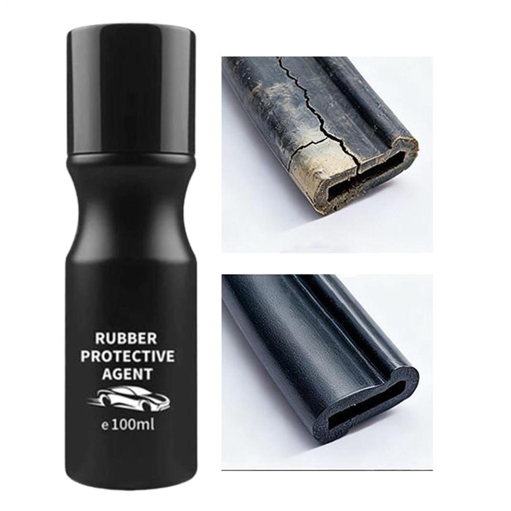 100ml Car Rubber Seal Conditioner Noise Elimination Window Rail Lubricant Car Seal Trim Conditioner For Interior Doors Hoods