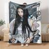 jennie Print Flannel Blanket High Quality Warm Comfortable Cover for All Seasons Perfect for Gifts Home Decor