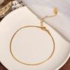 Elegant 18K Gold Titanium Steel Bracelets: European & American Fashion, Non-fading, Women's Versatile Personality Hand Jewelry