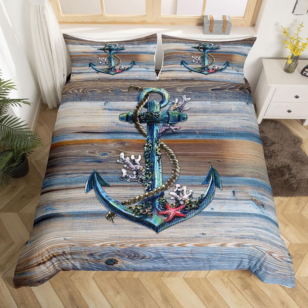Comforter Anchor Pattern Home Soft Bedding For Adults And Children Suitable Anchor Loversbeautiful Warm And Comfortable