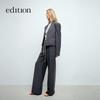 Edition Women's Collarless Raw Edge Short Blazer