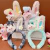 Labubu Hair Hoop Girl Cartoon Labubu Plush Hairpin Headpiece Headband Hair Accessories