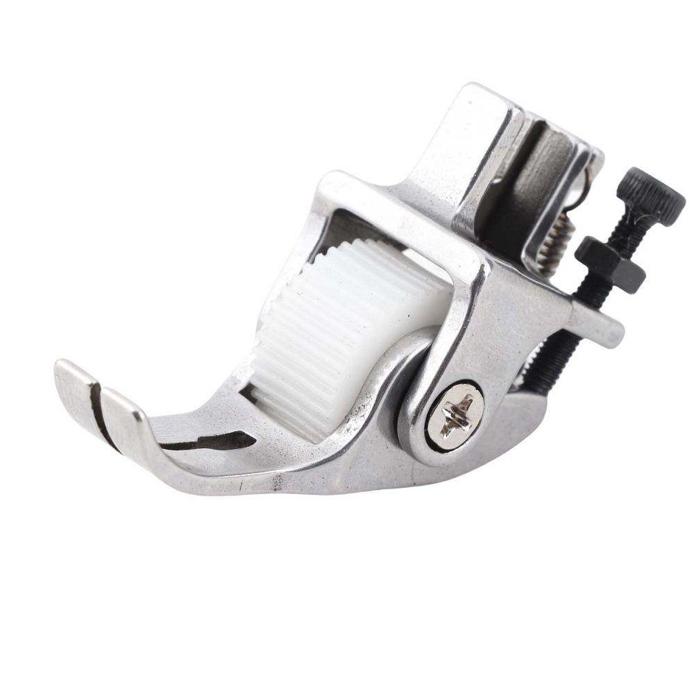 

Snap-On Sewing Machine Foot Steel Wheel Roller Presser Foot Leather Sewing Plastic Gear