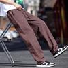 ROMON Men's Straight-Leg Linen Blend Casual Pants