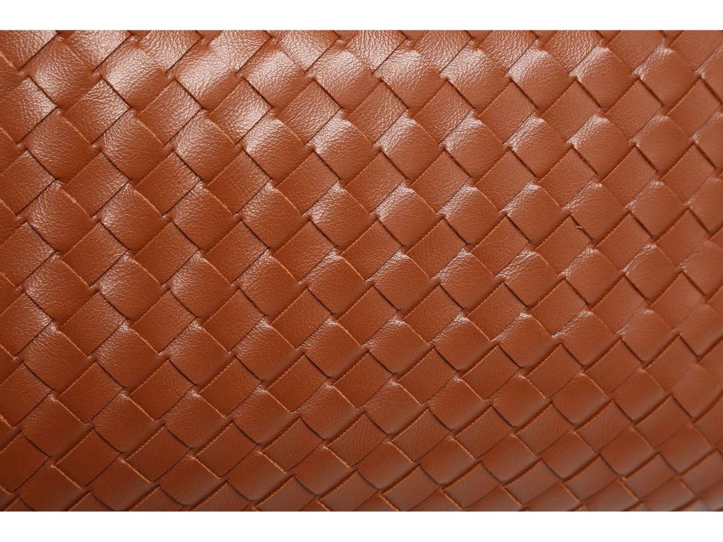 B's Retro Woven Women's Shoulder Tote Bag with Metal Rope Buckle – Large Capacity