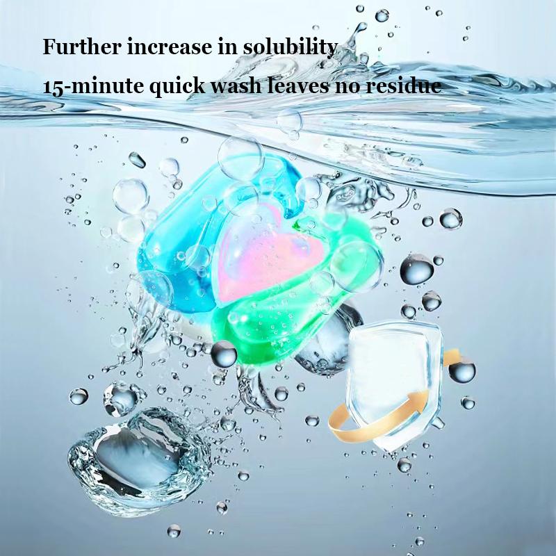 30/50pcs Laundry Beads Long-lasting Concentrated Aroma Water-soluble Softener for Home Family Dormitory Clothes Cleaning Washing