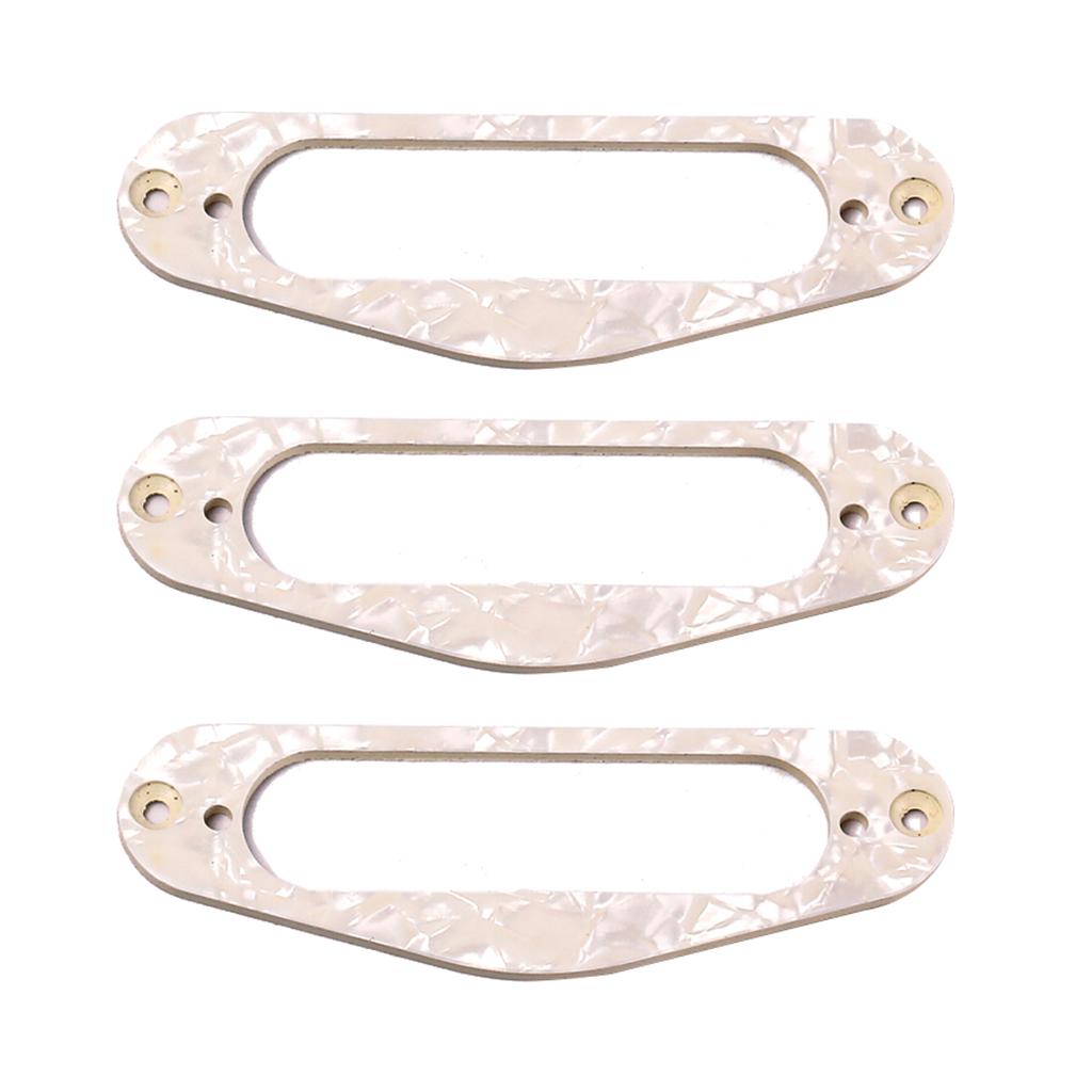 Single Coil Neck Pickup Surround Ring PVC Mounting Frame Guitar Parts Accessory for TL Guitar Flat Top