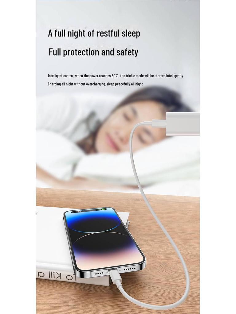PISEN 30W PD Fast Charger with Type-C Cable for Apple 15 Pro Max and Android Devices