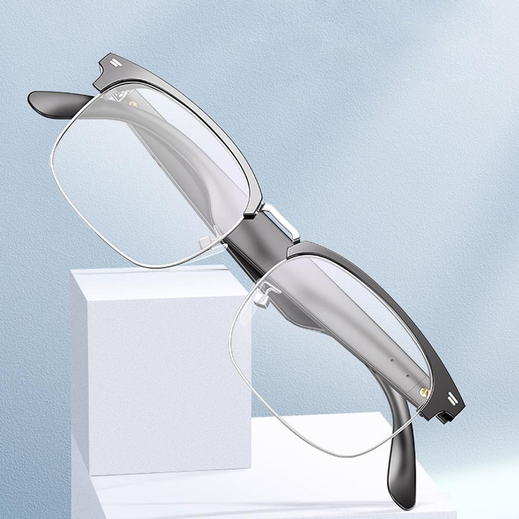 Smarte Brille mit Lautsprecher 5.3 Blaulichtfilter HiFi Wasserdicht Kabellos Musikbrille für Männer und Frauen Arbeiten Fahren