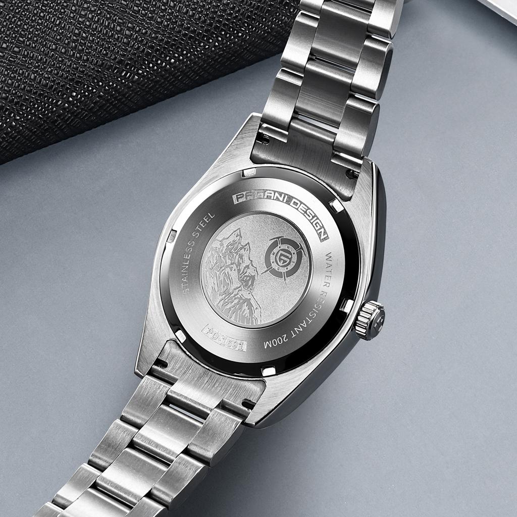 Pagani Design Neue Top-Marke Luxus Herrenuhr mit Box 200 m wasserdicht automatische Herren mechanische Uhren