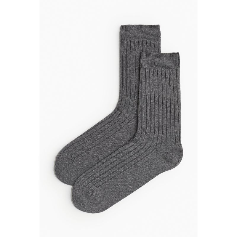 

Мужские носки HM Летние Удобные Повседневные Хлопковая смесь Ребристые Средней длины Носки 1170159