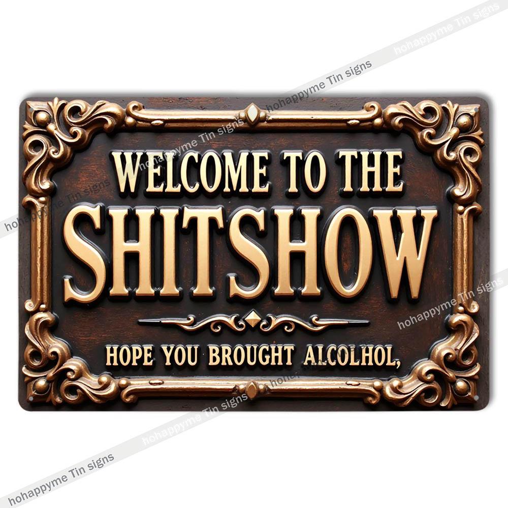 Retro Metal Signs Humorous Quotes Wall Art Home Decor Tin Plaques Office Bar Cafe Decoration