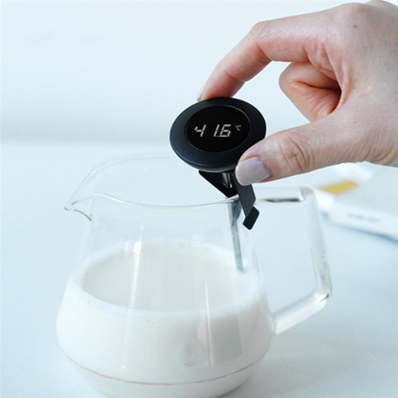 

CYCLI-Digital Little T LCD Display Thermometer Detertor Coffee Thermometer Coffee Latte Art Maker Tools Portable Thermometer чёрный