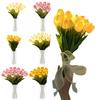 10/15 szt. LED Podświetlane Sztuczne Kwiaty Tulipany Lampa z Wazonem Romantyczne Światło Tulipana Tulipana Biurko LED Nocne Światło