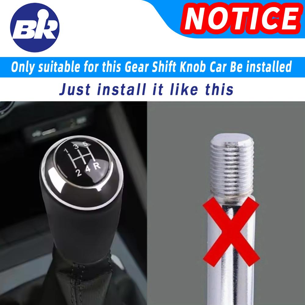 5/6 Speed Gear Shift Knob Leather Shifter Lever Arm Headball For MAZDA 3 BK BL 5 CR CW 6 II GH CX-7 ER MX-5 NC III 23 MT