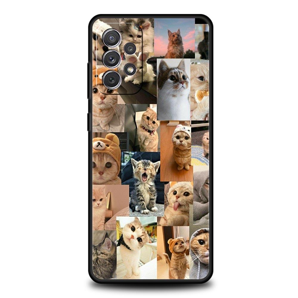 

Чехол для телефона с изображением кота и забавными животными для Samsung Galaxy A13 A51 A71 A21S A12 A11 A31 A41 A23 A53 A73 A52 A32 5G A03S A01, мягкий чехол Samsung A41