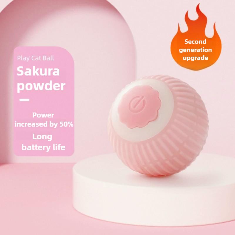 Interactive Toy for Cats Toy Automatic Rolling Ball Cat Accessories Rolling Ball Magic Ball Toys for Cat Training Imitate Mouse