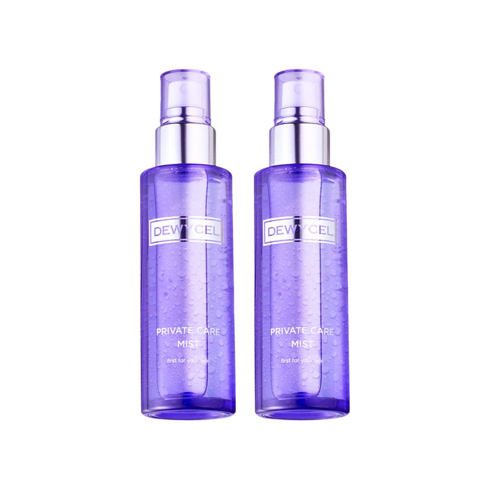 DEWYCEL Private Care Mist Dual Set 100ml + 100ml Deep Hydrating Premium Face Mist Long-Lasting Moisture Glow Formula