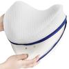 Cuscino per Gambe in Memory Foam a Forma di Cuore per Dormire su un Lato e Gravidanza.