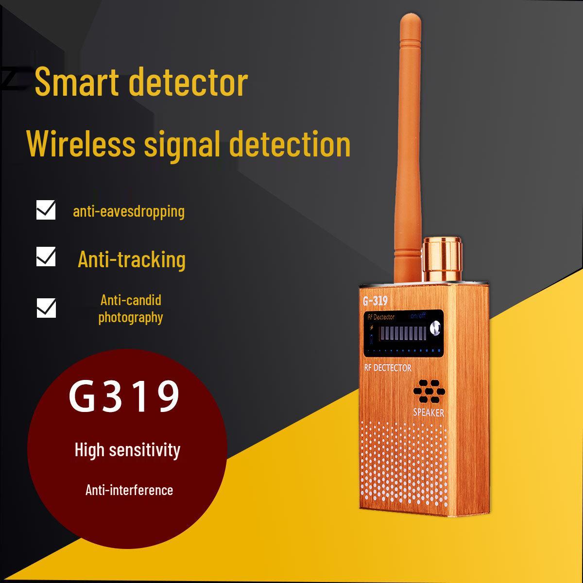 G319 Wireless Signal Detector: Anti-Paparazzi, Anti-Surveillance, Camera & GPS Detection Portable Device 101x50x20mm