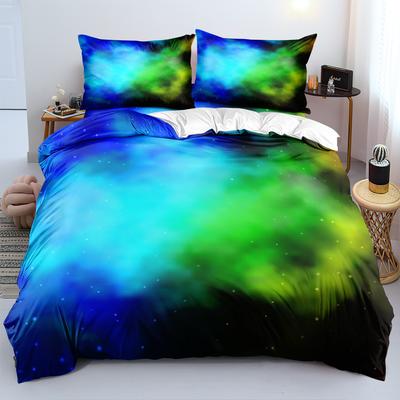 Brillant Coloré Nebuleuses Cosmiques Ensemble de Literie Imprimé en 3D Housse de Couette Douce et Confortable Taille King Queen Twin Cadeau d'Anniversaire Décoration de Chambre à Coucher